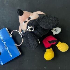 Disney Keychain Plush Toy - Black and Yellow